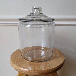 CRATE & BARREL Heritage Hill Glass Jar with Lid - 1 Gal/128 oz